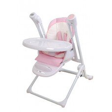 Trona y columpio 2 en 1 Rosa Mundibebé